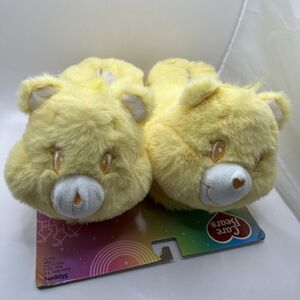 New Women's Care Bear Funshine Plush Slippers Size XS/S (5-6)